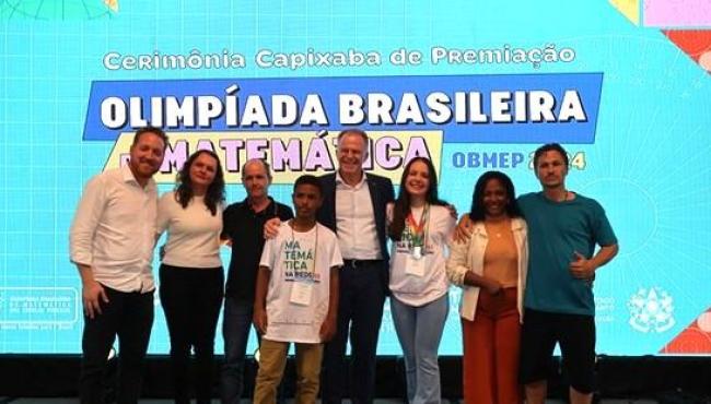 Cerimônia premia alunos do Espírito Santo medalhistas da Olimpíada Brasileira de Matemática