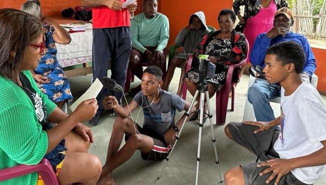 Cinema de Griô leva oficinas audiovisuais para comunidades quilombolas do Norte do ES