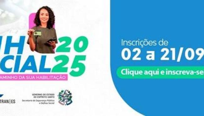CNH Social: inscrições devem ser feitas até domingo (21)