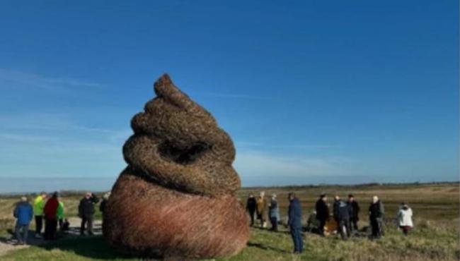 “Cocô gigante?” Escultura polêmica vira alvo de críticas e piadas