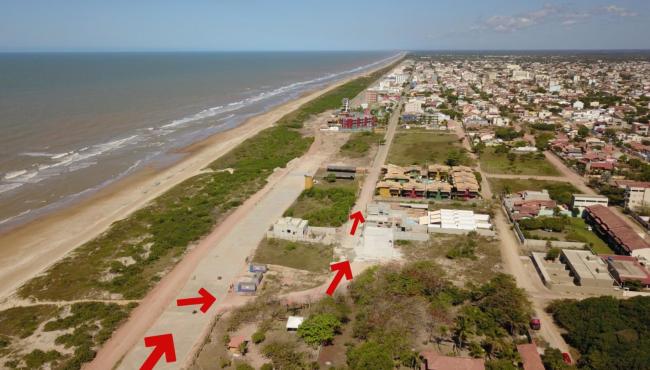 Com a Avenida Oceano Atlântico em obras, Prefeitura cria rota alternativa para não prejudicar o trânsito em Guriri, São Mateus, ES