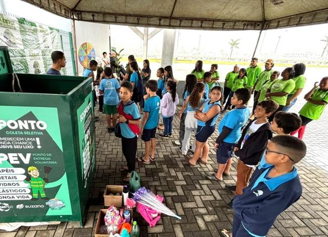 Com apoio da Suzano, Pedro Canário, no ES, amplia coleta seletiva e fortalece reciclagem com 13 pontos de entrega