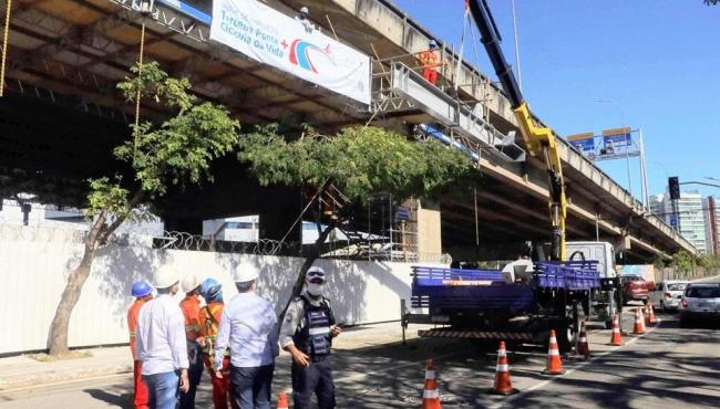 Começa montagem de estruturas metálicas e construção da Ciclovia da Vida da Terceira Ponte, nesta quinta-feira (15)