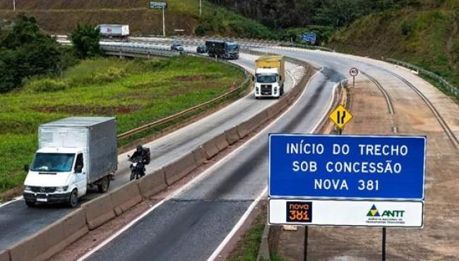 Concessionária inicia estudos para ampliar capacidade de 82 km da BR-381 em MG