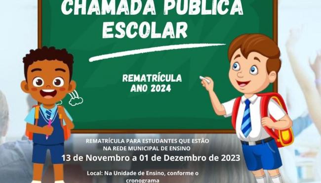 De olho no calendário: Chegou o momento da rematrícula escolar em São Mateus, ES