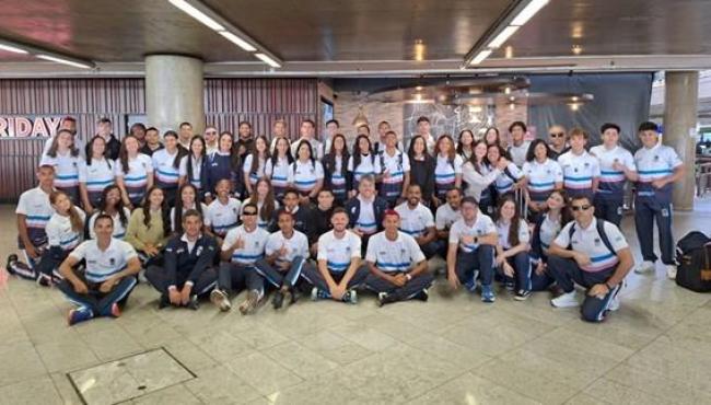 Delegação do Espírito Santo desembarca em Brasília para Jogos da Juventude 2025