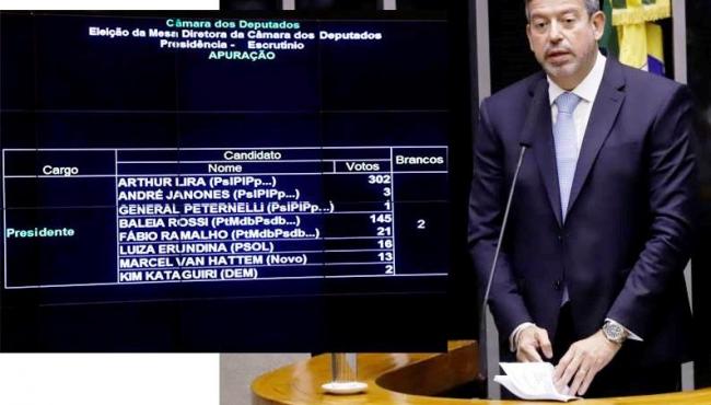 Deputado Arthur Lira, do PP, é eleito presidente da Câmara em 1º turno com apoio de Bolsonaro