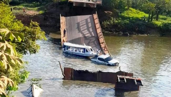 Desabamento de ponte mata três pessoas e deixa 14 feridos