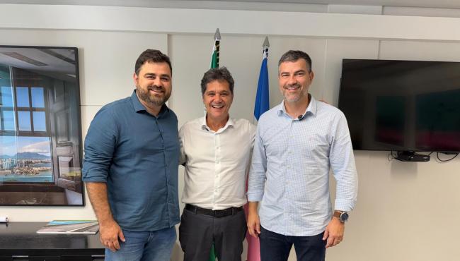 Desenvolvimento econômico foi tema do encontro entre o prefeito Bruno Araújo e o vice-governador Ricardo Ferraço