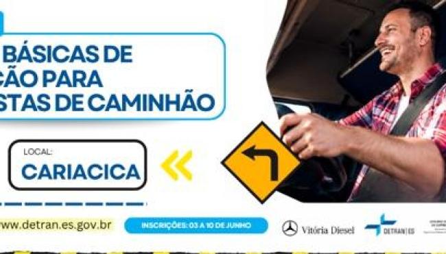Detran/ES abre inscrições de curso inédito para motoristas de caminhão