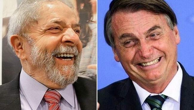 Diferença entre Lula e Bolsonaro é de seis pontos porcentuais, segundo pesquisa PoderData