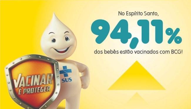 ES tem a maior cobertura vacinal de BCG dos últimos quatro anos