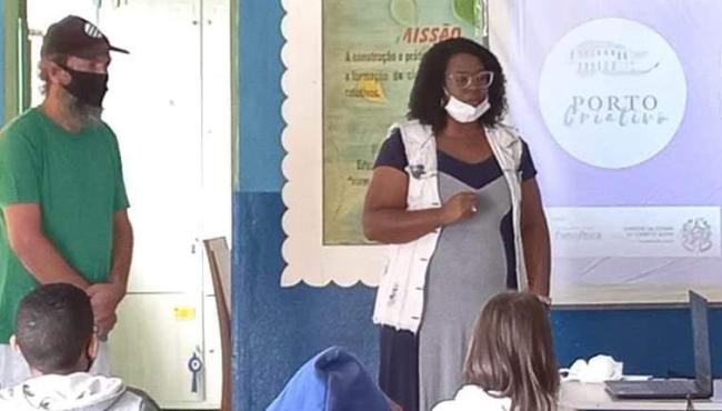 Escolas em São Mateus recebem projeto cultural porto criativo