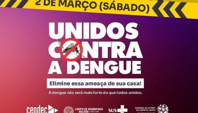 Espírito Santo é referência para ações do Dia D contra dengue neste sábado (2)