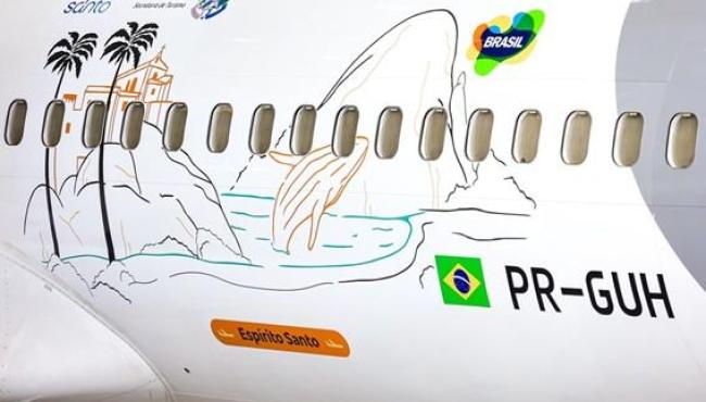 Espírito Santo ganha destaque em nova aeronave da GOL