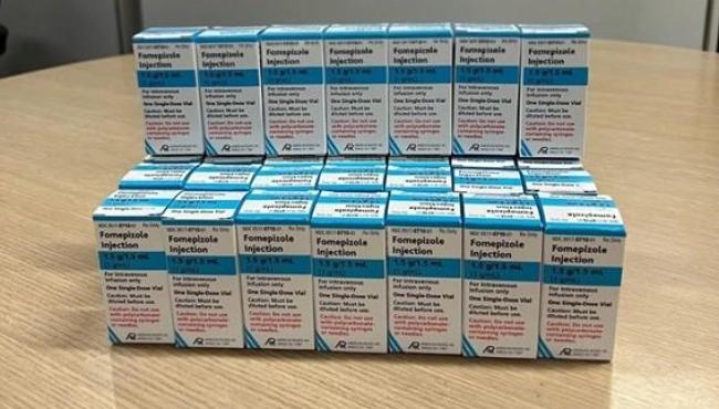 Espírito Santo recebe 28 ampolas do antídoto contra metanol