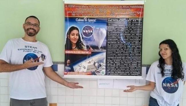 Estudante do Espírito Santo tem projeto científico lançado ao espaço pela NASA