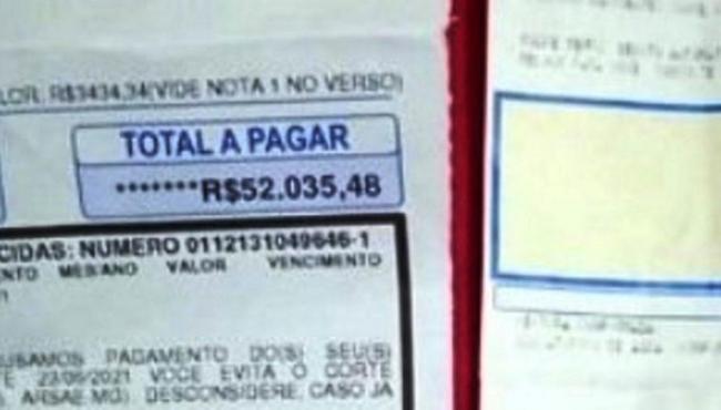 Família toma susto ao recebe conta de água de R$ 52 mil em MG