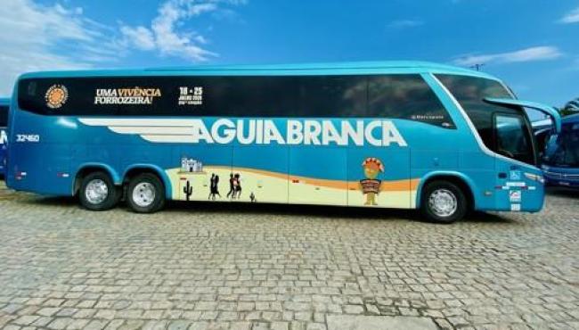 Festival Nacional de Forró de Itaúnas,  em Conceição da Barra, no ES, ganha as estradas em ônibus temático da Viação Águia Branca