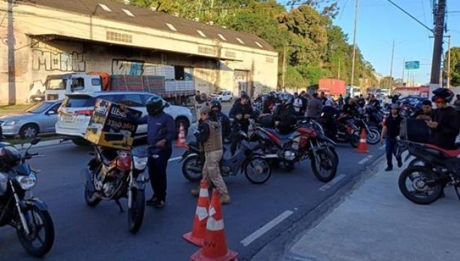 Força pela Vida: operação ‘Moto Segura’ flagra 47 condutores sem CNH