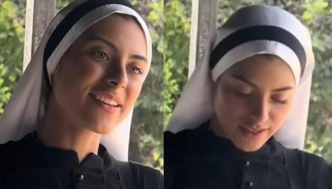 Freira de beleza rara viraliza e gera debate sobre religiosidade