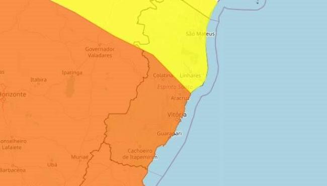 Frente fria deixa ES em alerta; veja a previsão para o fim de semana