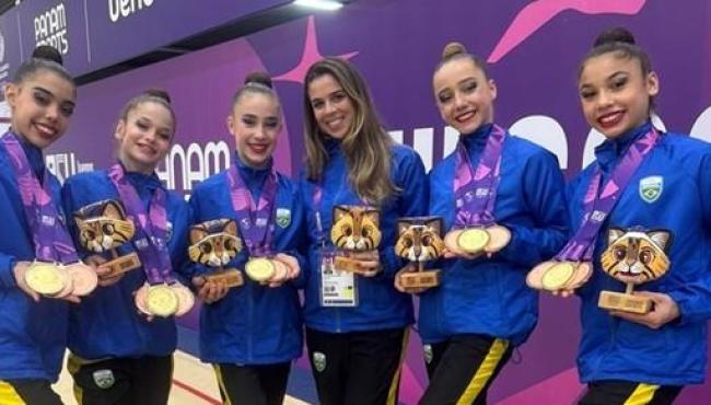Ginasta Amanda Manente conquista três medalhas nos Jogos Pan-Americanos Júnior