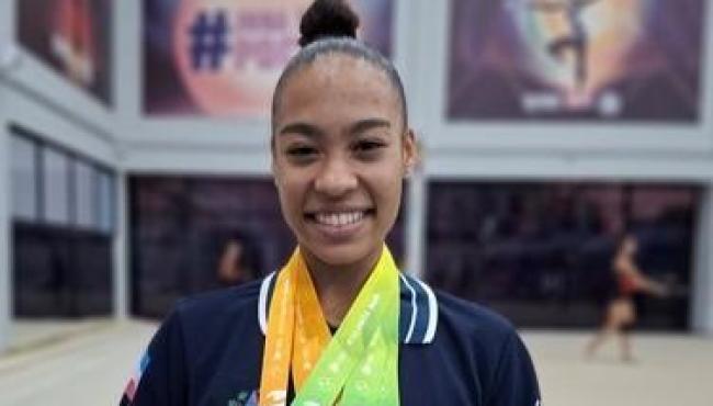 Ginasta Geovanna Santos disputa Copa do Mundo de ginástica rítmica na China