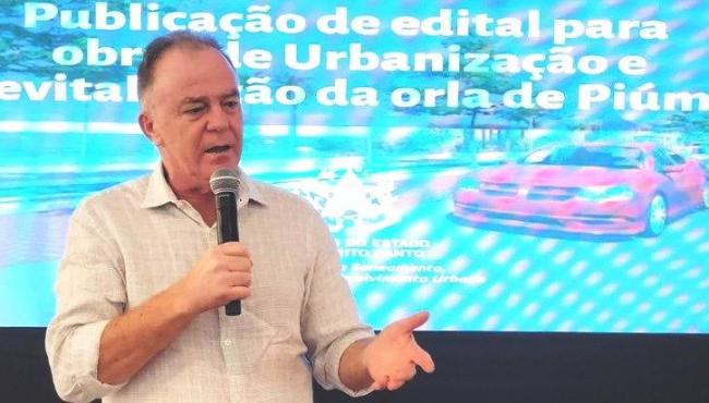 Governador anuncia edital para obras de urbanização e revitalização da orla de Piúma, ES