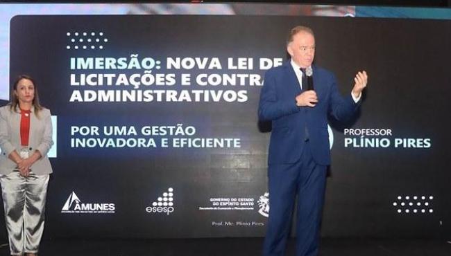Governador participa do encerramento de curso sobre Nova Lei de Licitações, no ES