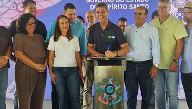Governador Ricardo Ferraço inaugura pavimentação de rodovia e anuncia Contorno Rodoviário Sul, em Aracruz, no ES