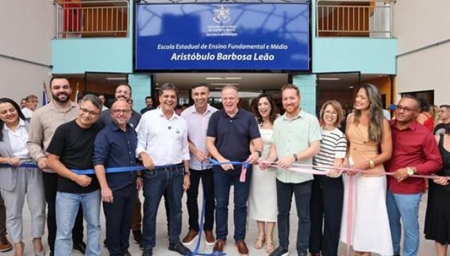 Governo do Espírito Santo inaugura nova sede da Escola Aristóbulo Barbosa Leão, na Serra, ES