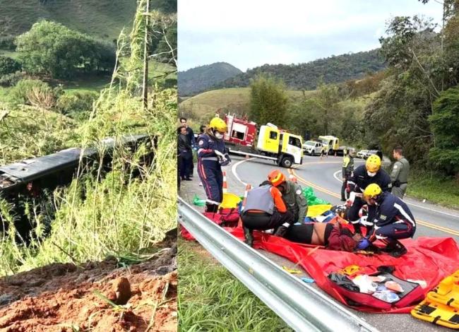 Grave acidente com ônibus na Rodovia SP-052 deixa cinco pessoas mortas