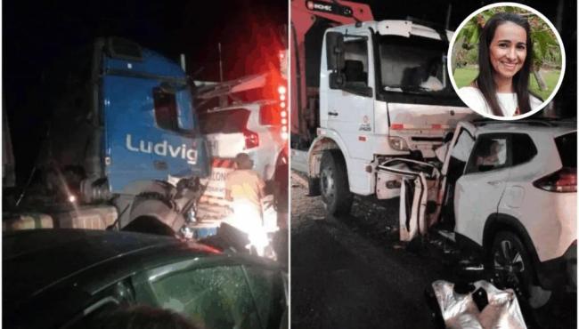 Grave acidente entre carro e caminhão na BR-101 deixa uma pessoa morta no ES