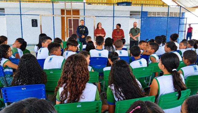 Guarda Municipal promove ação educativa sobre prevenção às drogas e combate ao bullying em escola de São Mateus, no ES