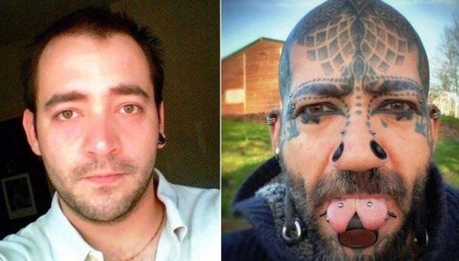 Homem gasta R$ 70 mil para "renascer" com modificação corporal