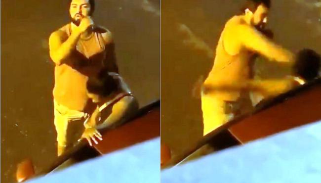Homem que aparece em vídeo espancando uma mulher na BA se apresenta na Delegacia