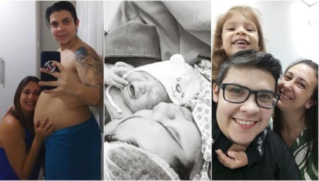 Homem trans que engravidou para realizar sonho celebra os 4 anos da filha: ‘Motivo da nossa felicidade’