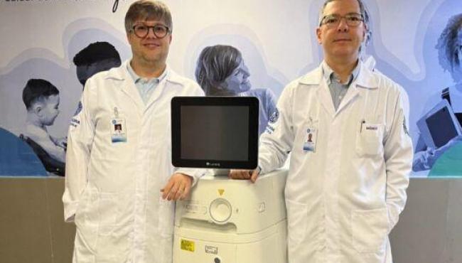 Hospital no ES utiliza nova tecnologia na cirurgia a laser para remoção de próstata aumentada