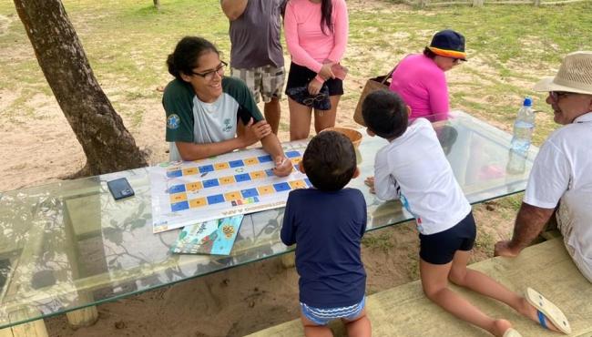 Iema participa de programação de férias com atividades educativas no Centro Tamar Guriri, em São Mateus, ES