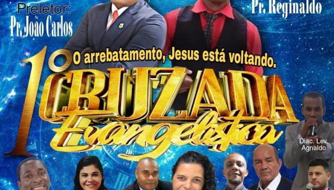 Igreja Evangélica “Deus é Amor e Esperança” promove 1ª Cruzada Evangelística nesta sexta-feira (31) e sábado (1º), em Conceição da Barra, ES