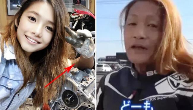 Influencer japonesa motociclista é desmascarada; trata-se de um homem de 50 anos
