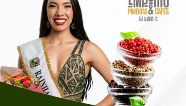 Inscrições abertas para o 2º Concurso Rainha da Pimenta e do Café de São Mateus, no Espírito Santo