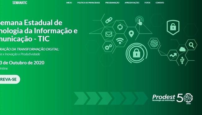 Inscrições abertas para VI Semana Estadual de Tecnologia da Informação e Comunicação