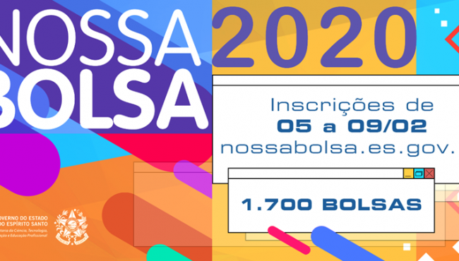 Inscrições para Nossa Bolsa 2020 começam na próxima quarta (5)