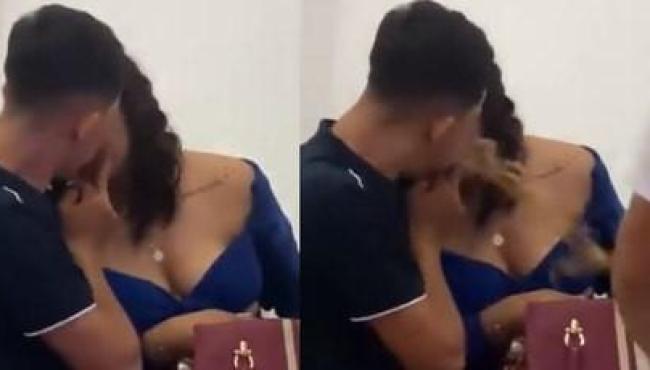 Jovem vomita na boca de mulher durante beijo, e vídeo viraliza