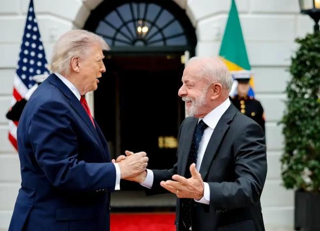 Lula deixa a Casa Branca após reunião com Trump