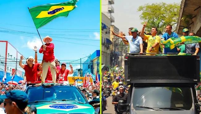Lula faz comício em Natal e Flávio participa de moto-carreata no Rio