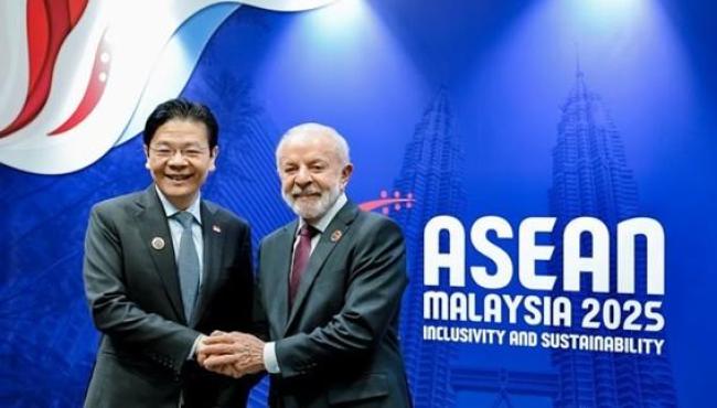 Lula se reúne com o primeiro-ministro de Singapura, Lawrence Wong