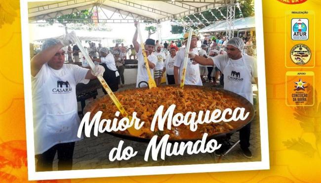 Maior moqueca do mundo começa a ser preparada em Conceição da Barra, ES, nesta sexta-feira (30)